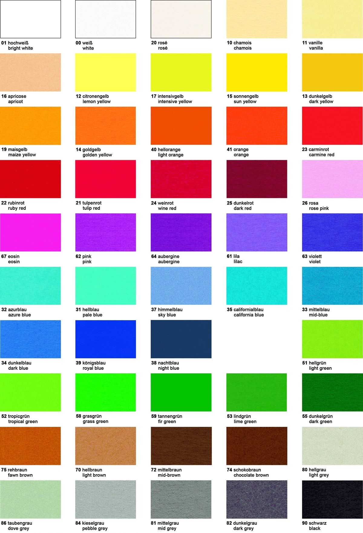 URSUS Tonpapier 130 g/qm DIN A4 100 Blatt in einer Farbe Ursus